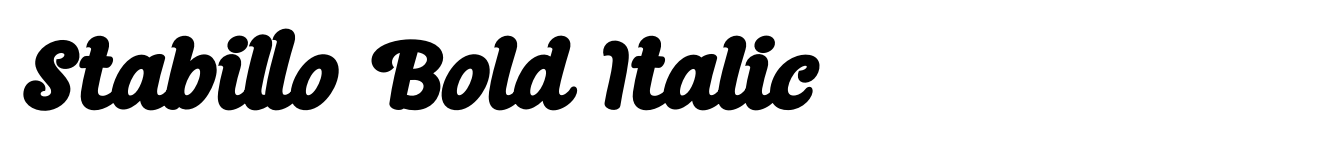 Stabillo Bold Italic